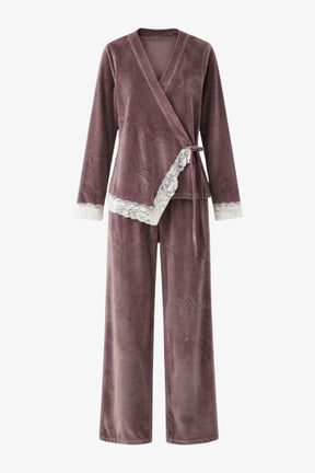 Velvet Side-Tie Pyjama