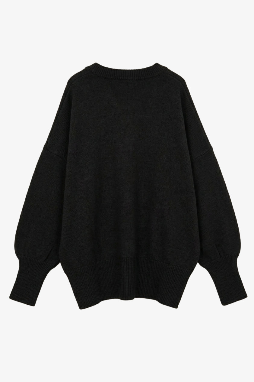 Balloon-Sleeve Pullover