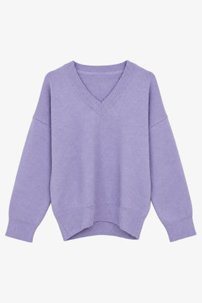 Relaxed V-Neck Pullover