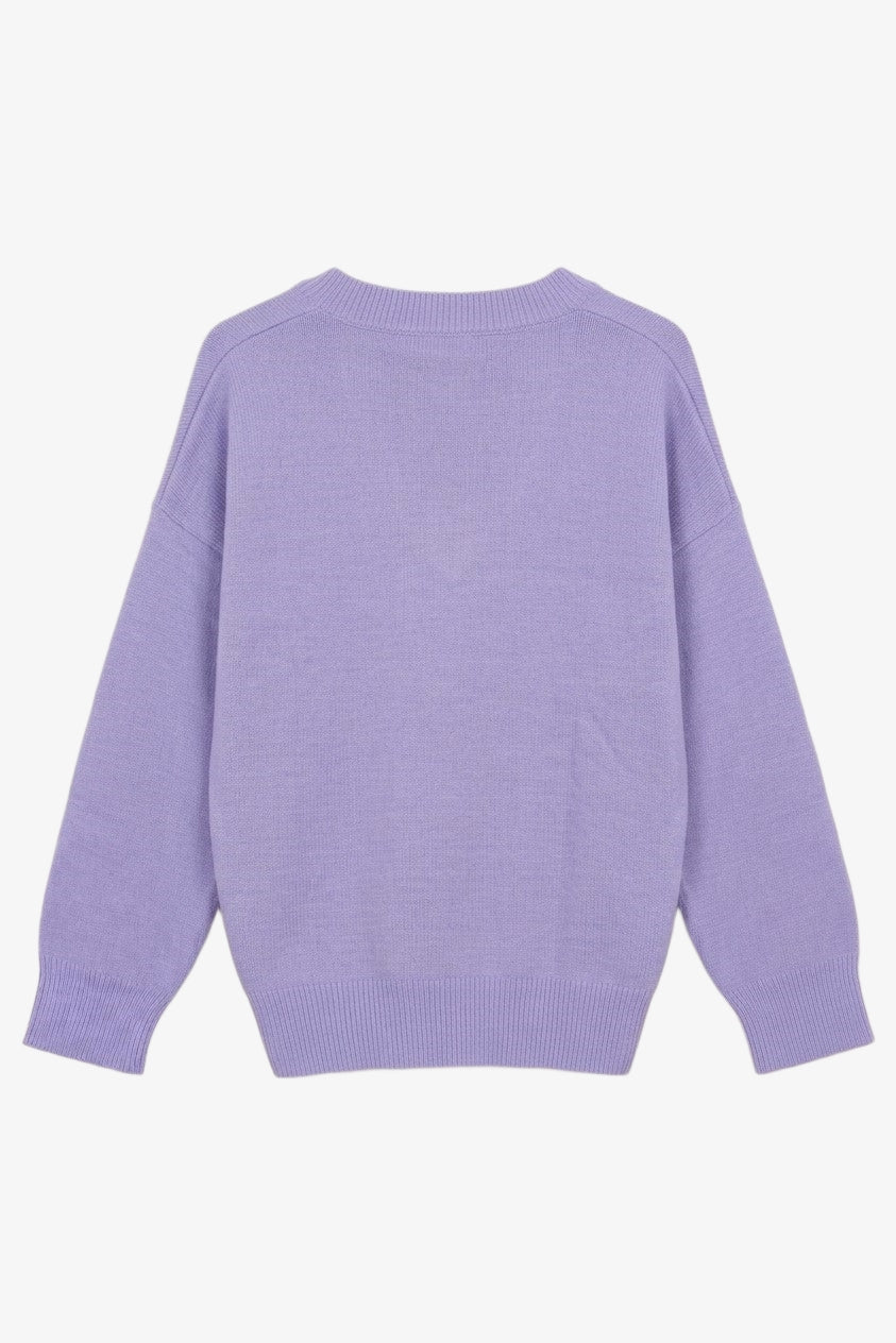 Relaxed V-Neck Pullover
