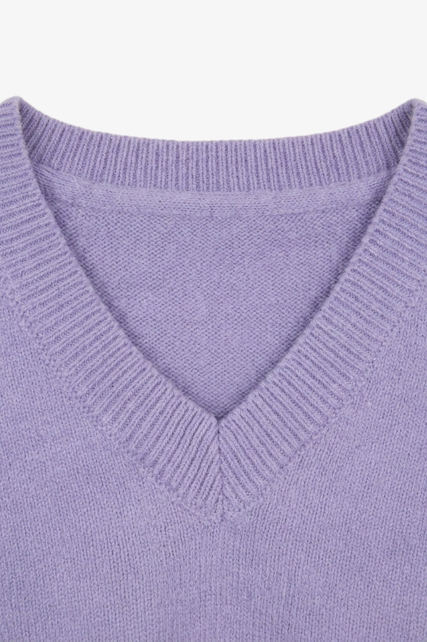 Relaxed V-Neck Pullover