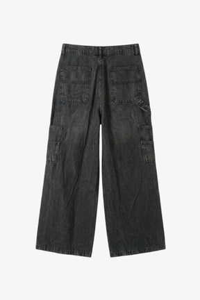 Washed Denim Pants