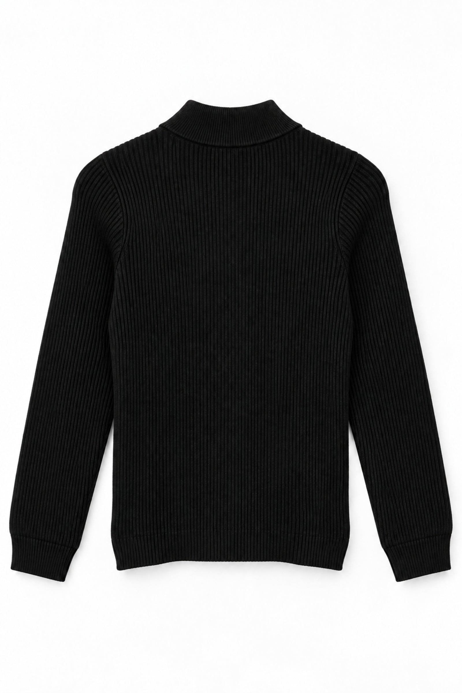 Ribbed Turtleneck Pullover