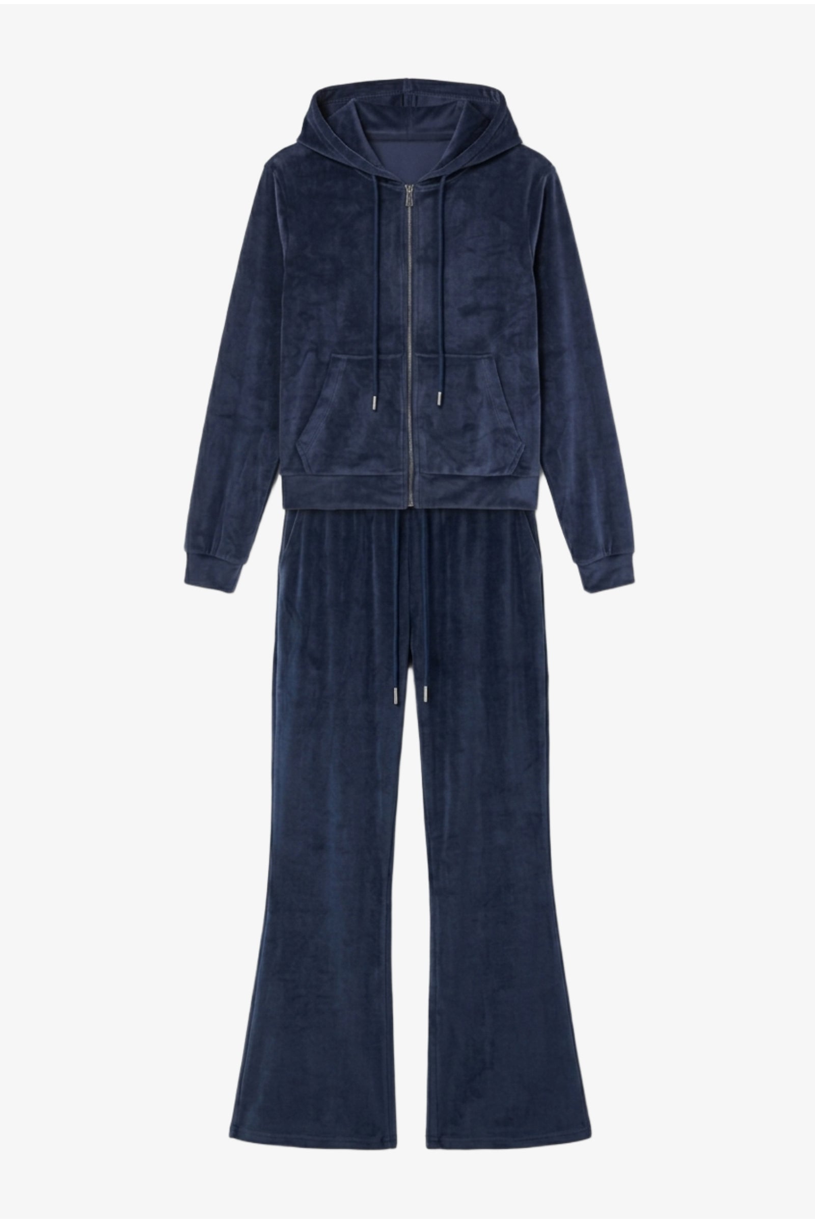 Hooded Zip-Up Velvet Pyjama