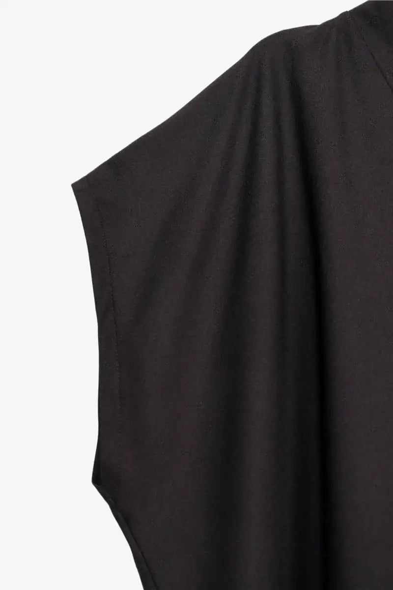 Black Crepe Blouse