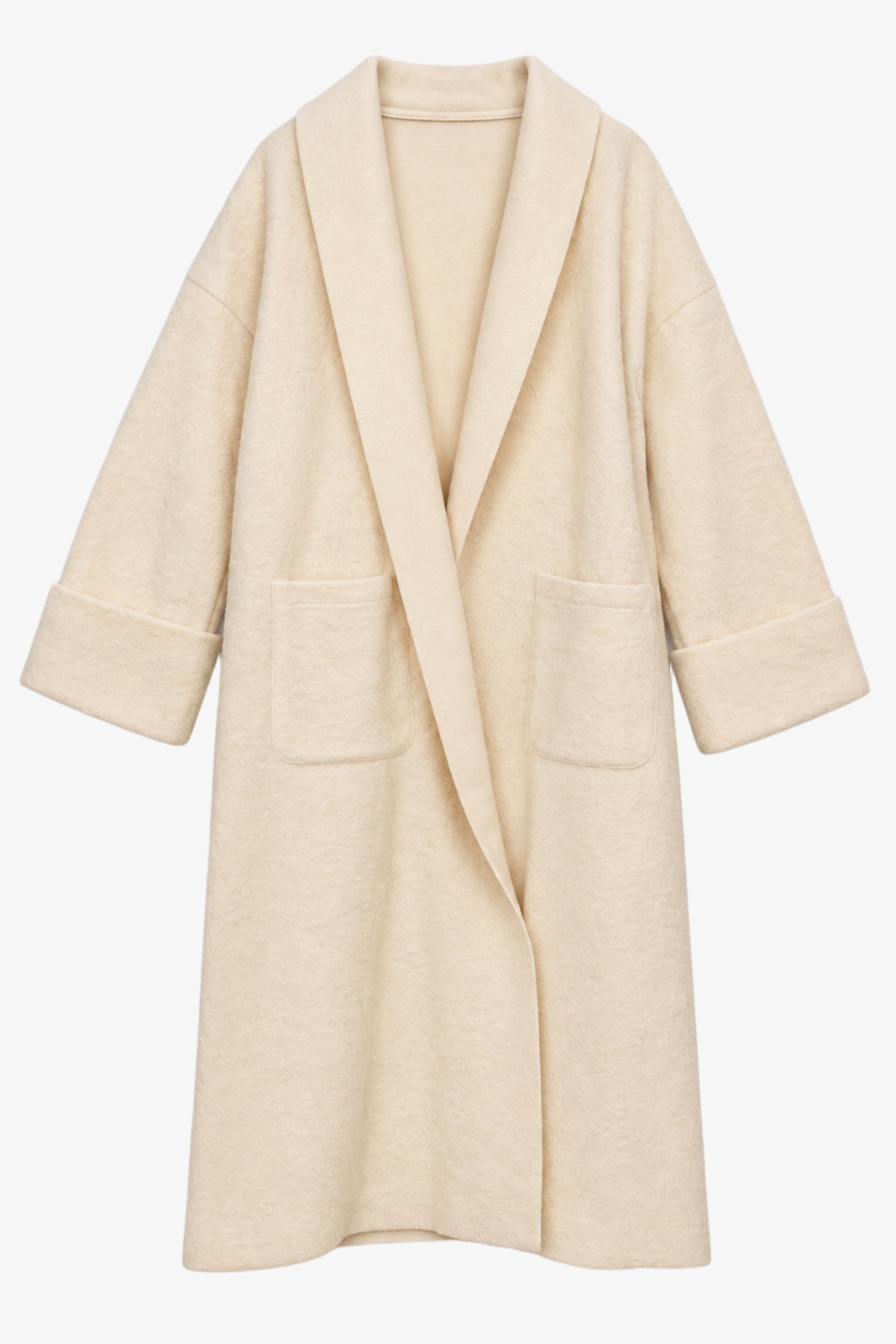 Shawl-Collar Maxi Coat