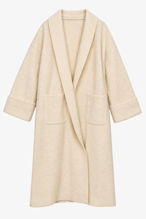 Shawl-Collar Maxi Coat