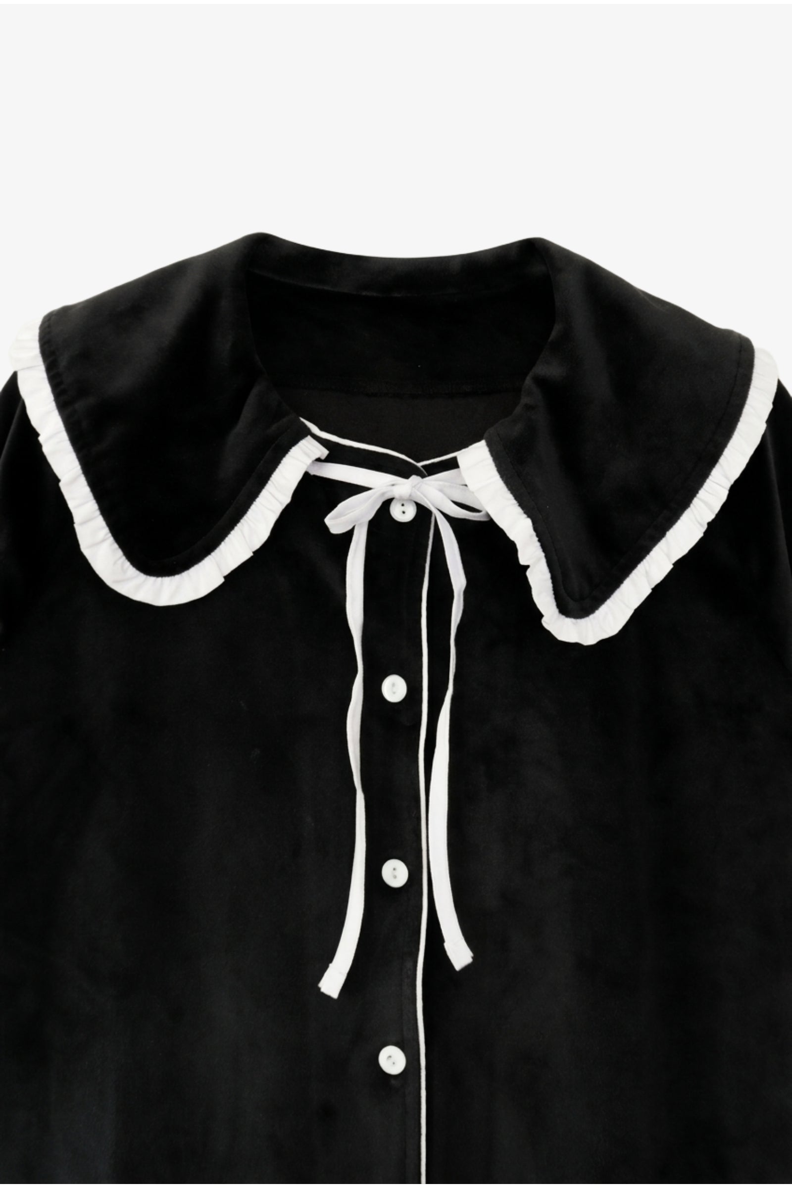 Sailor Collar Velvet Pyjama