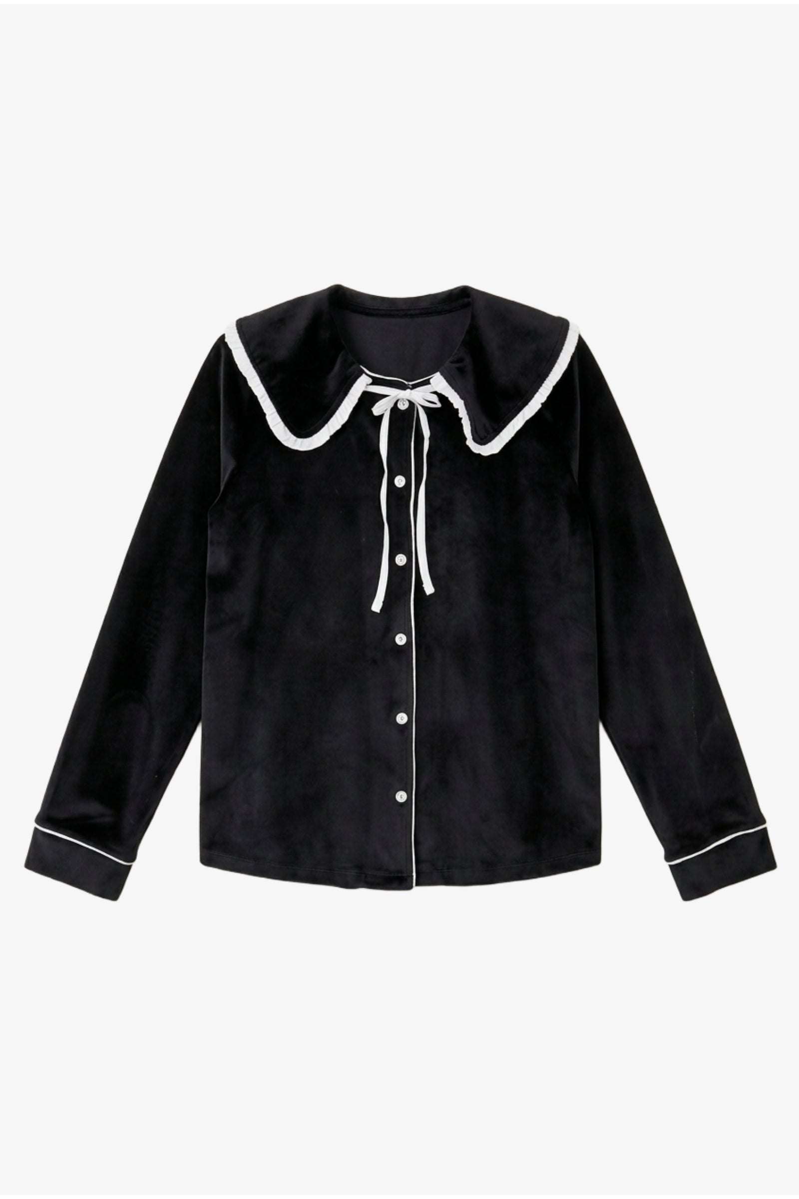 Sailor Collar Velvet Pyjama