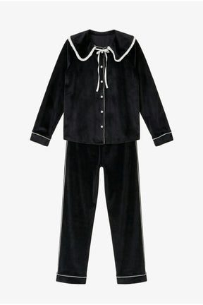 Sailor Collar Velvet Pyjama
