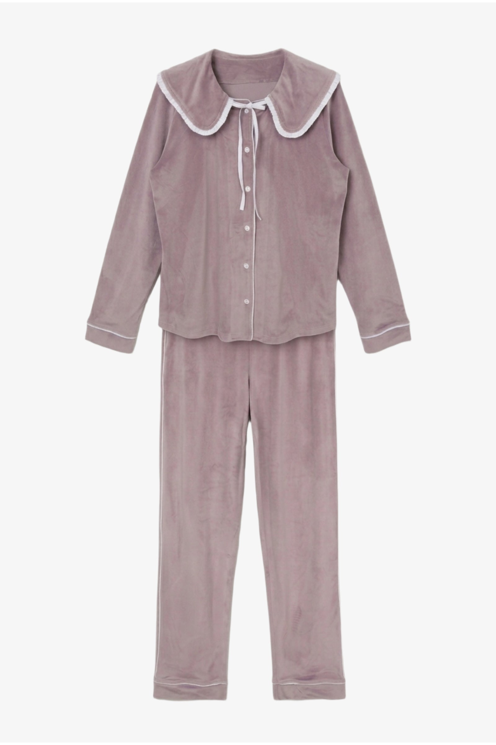 Sailor Collar Velvet Pyjama