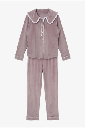 Sailor Collar Velvet Pyjama