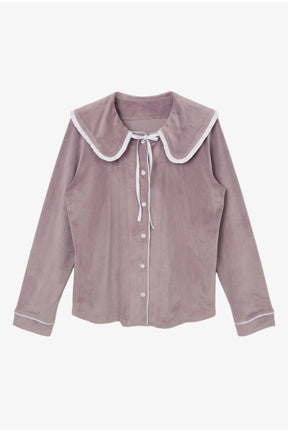 Sailor Collar Velvet Pyjama