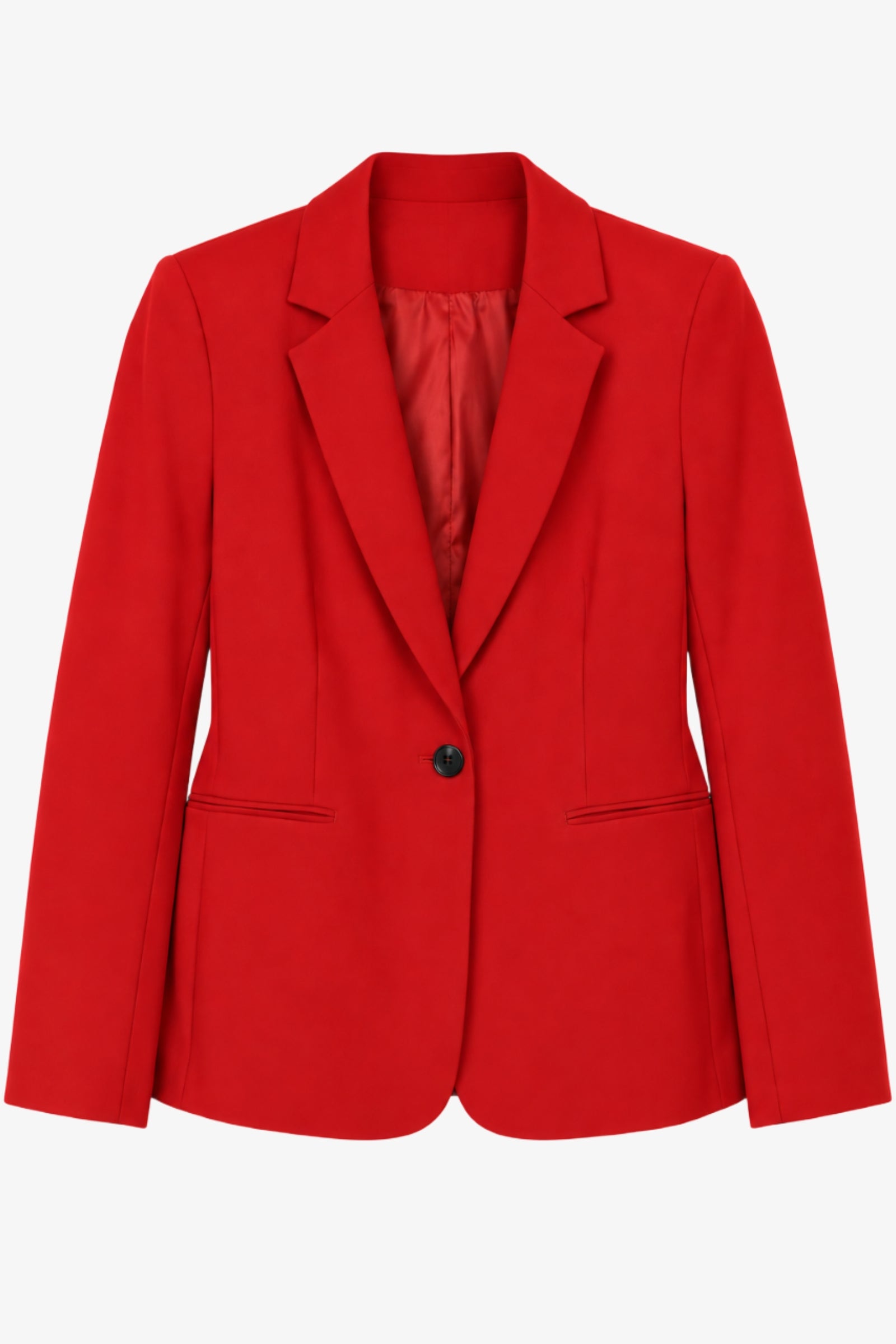Single-Button Structured Blazer