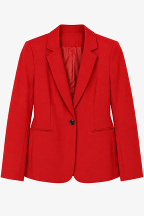 Single-Button Structured Blazer