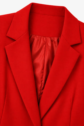Single-Button Structured Blazer