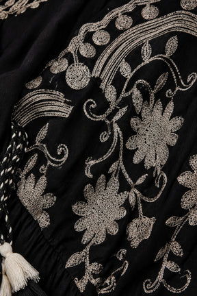 Wrap-Style Bodice Dress