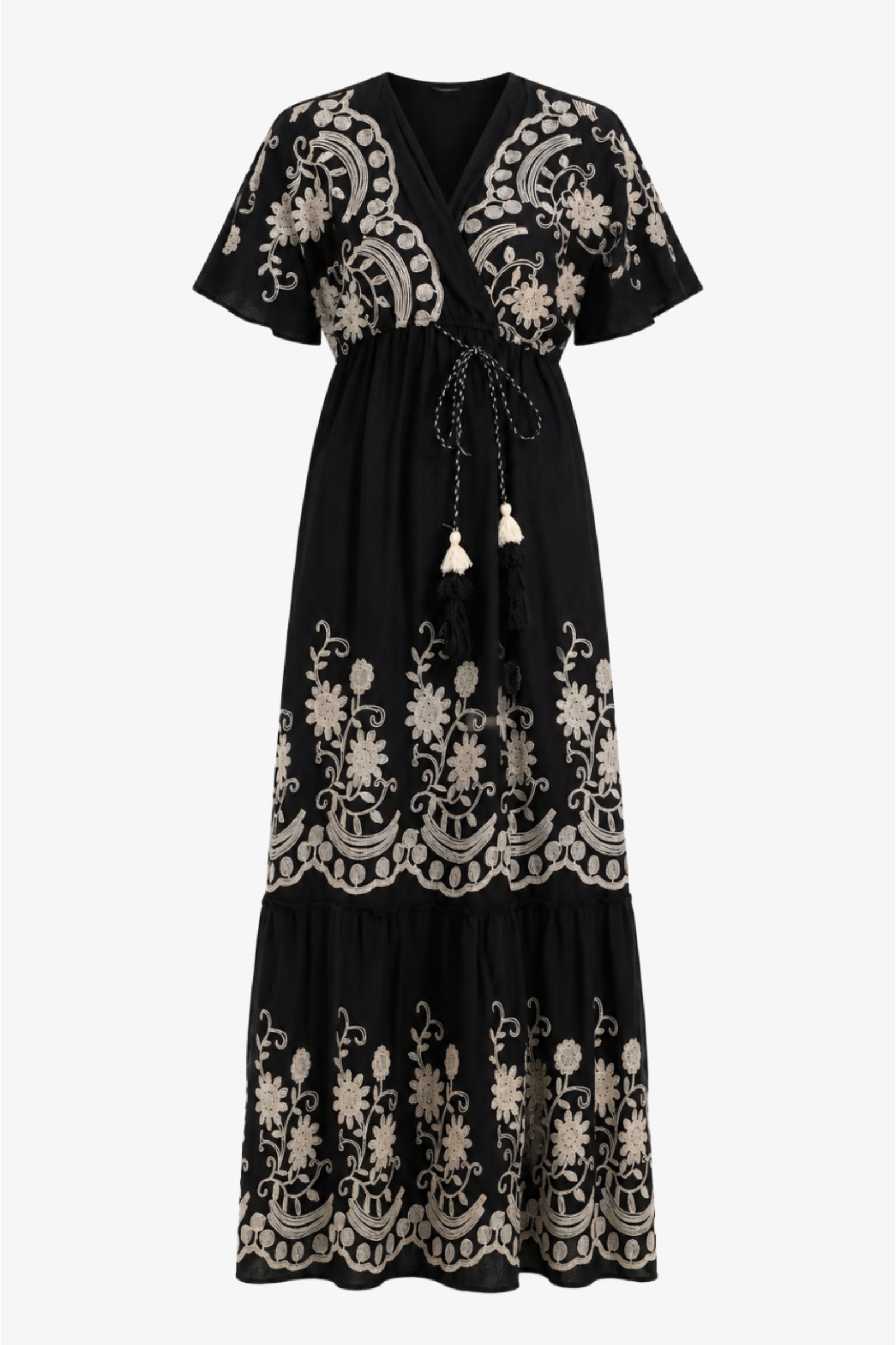 Wrap-Style Bodice Dress