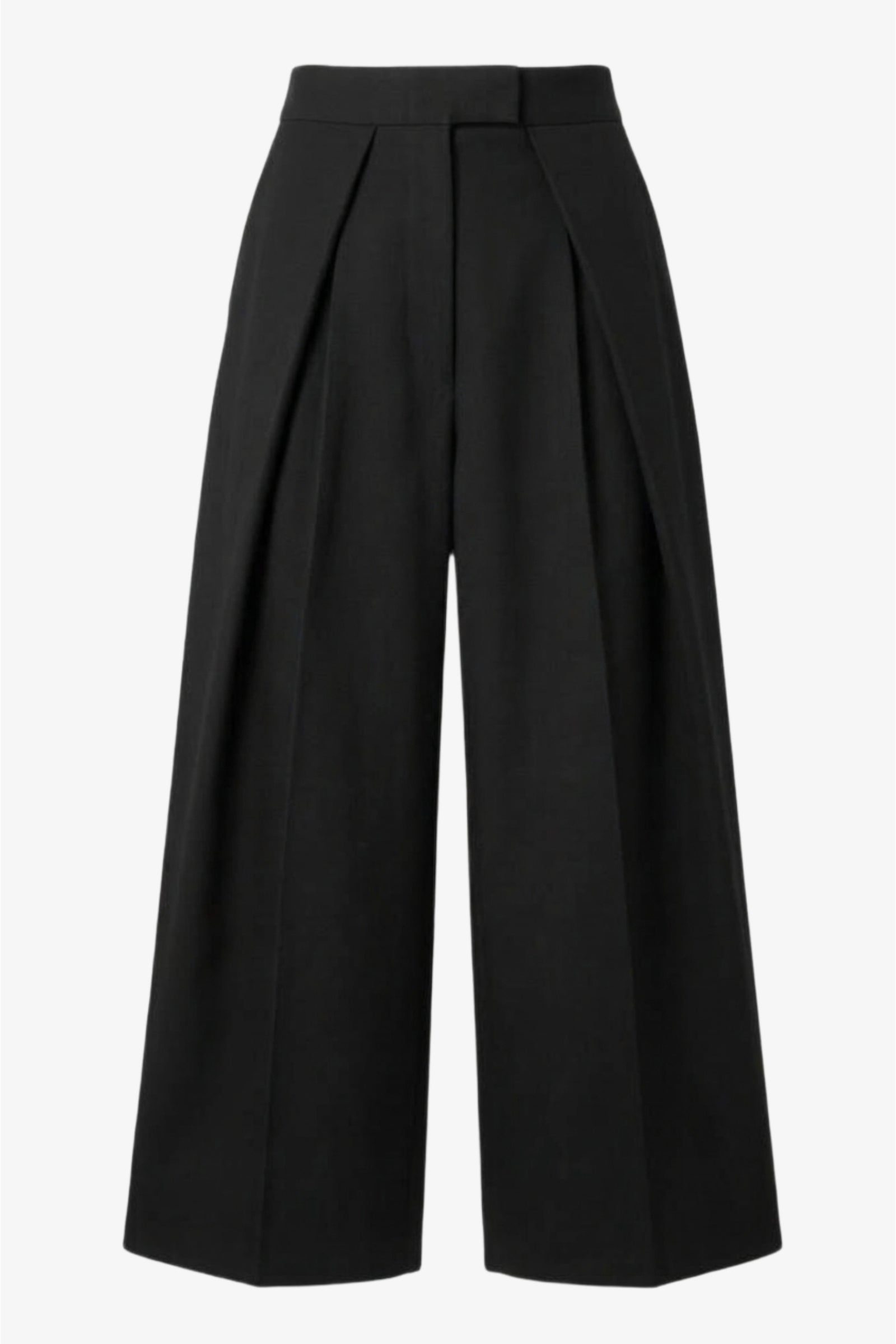 Wide-Leg Pleated Pants