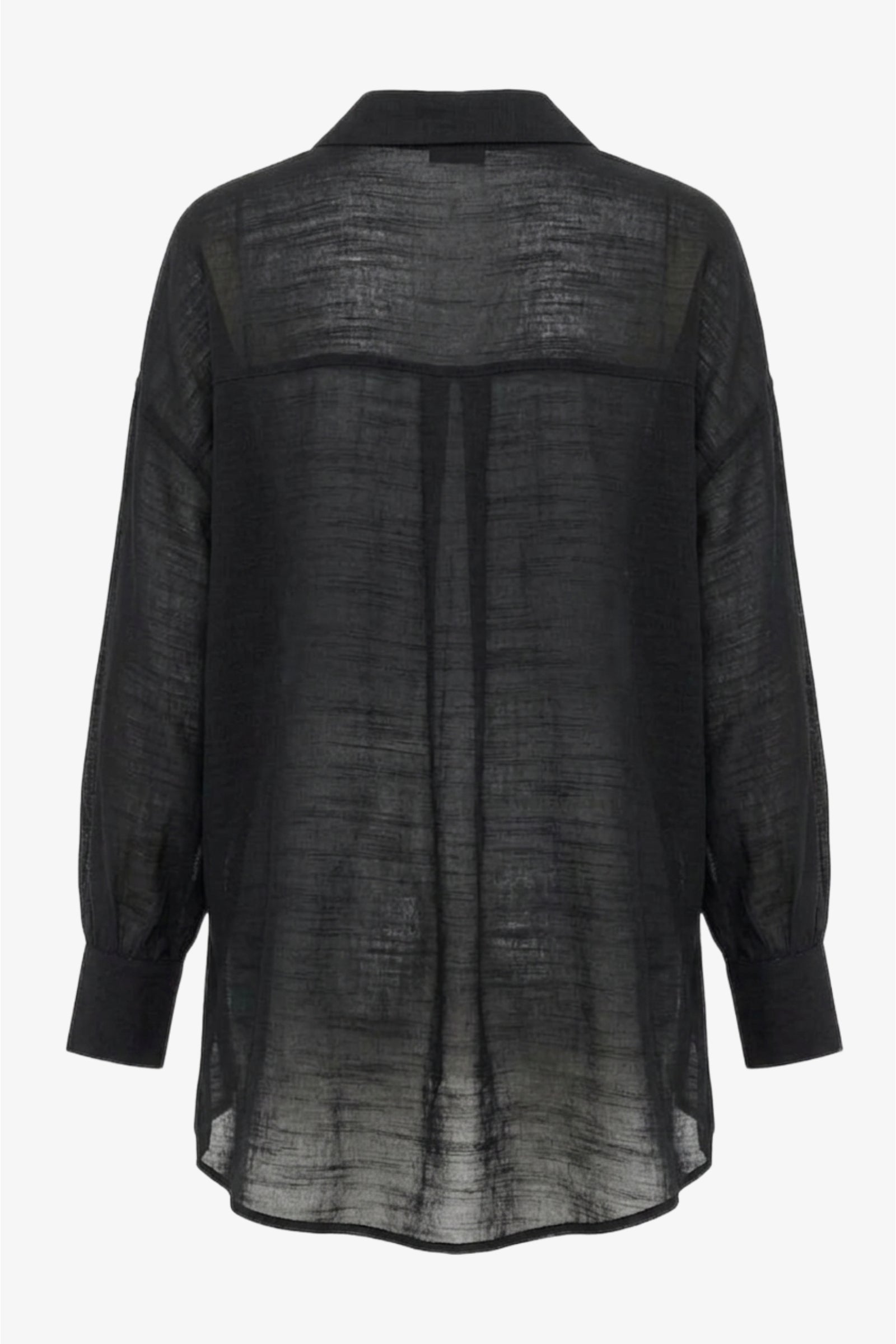 Sheer High-Low Shirt