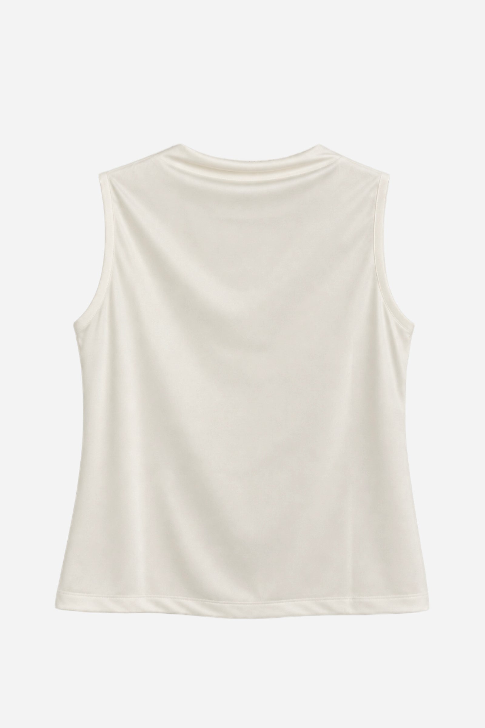 Sleeveless Cowl-Neck Top