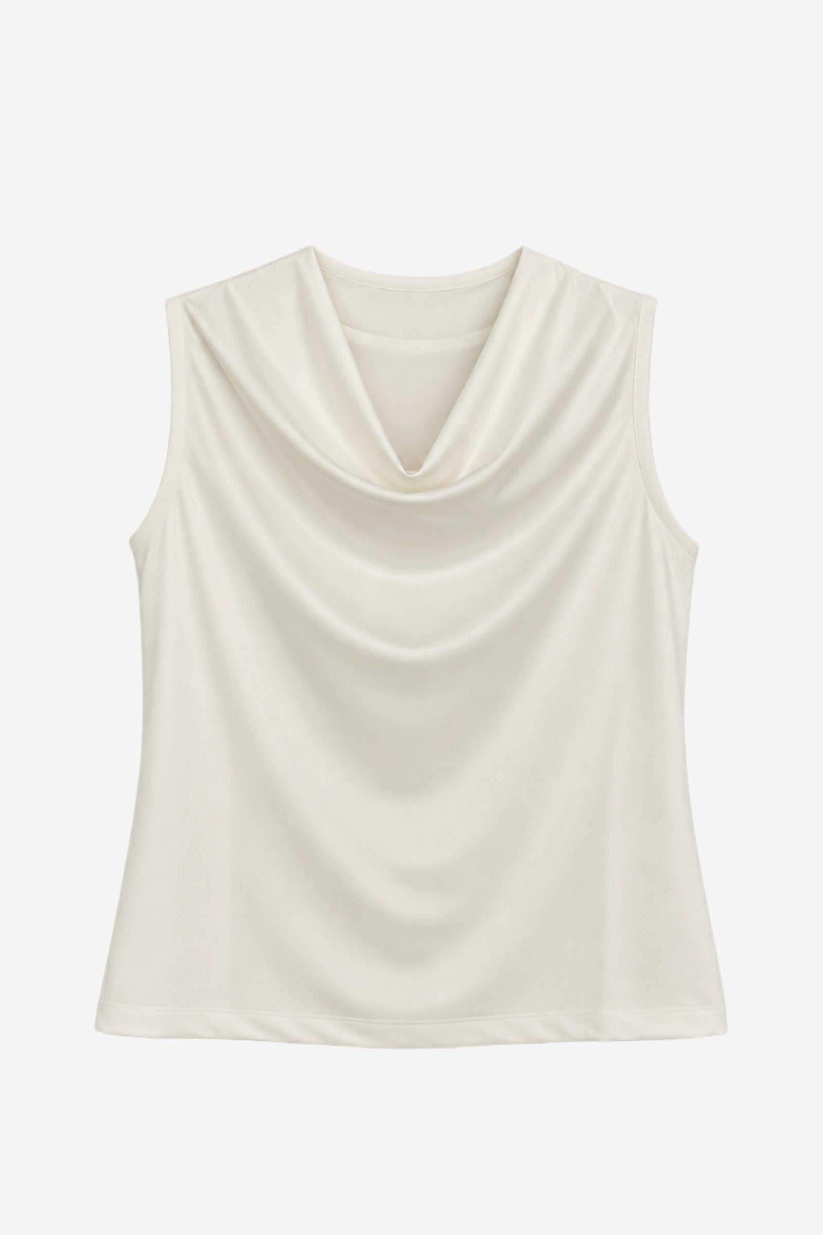 Sleeveless Cowl-Neck Top