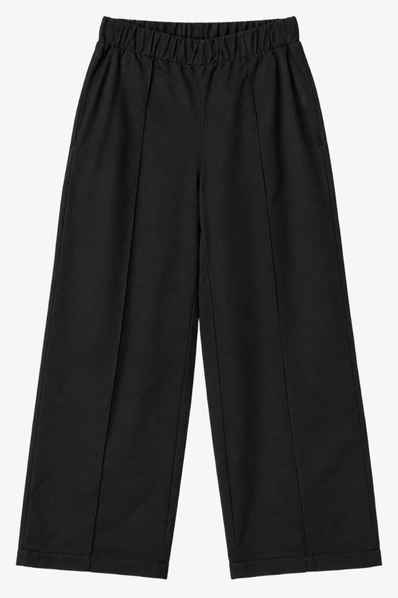 Pintuck Wide-Leg Pants