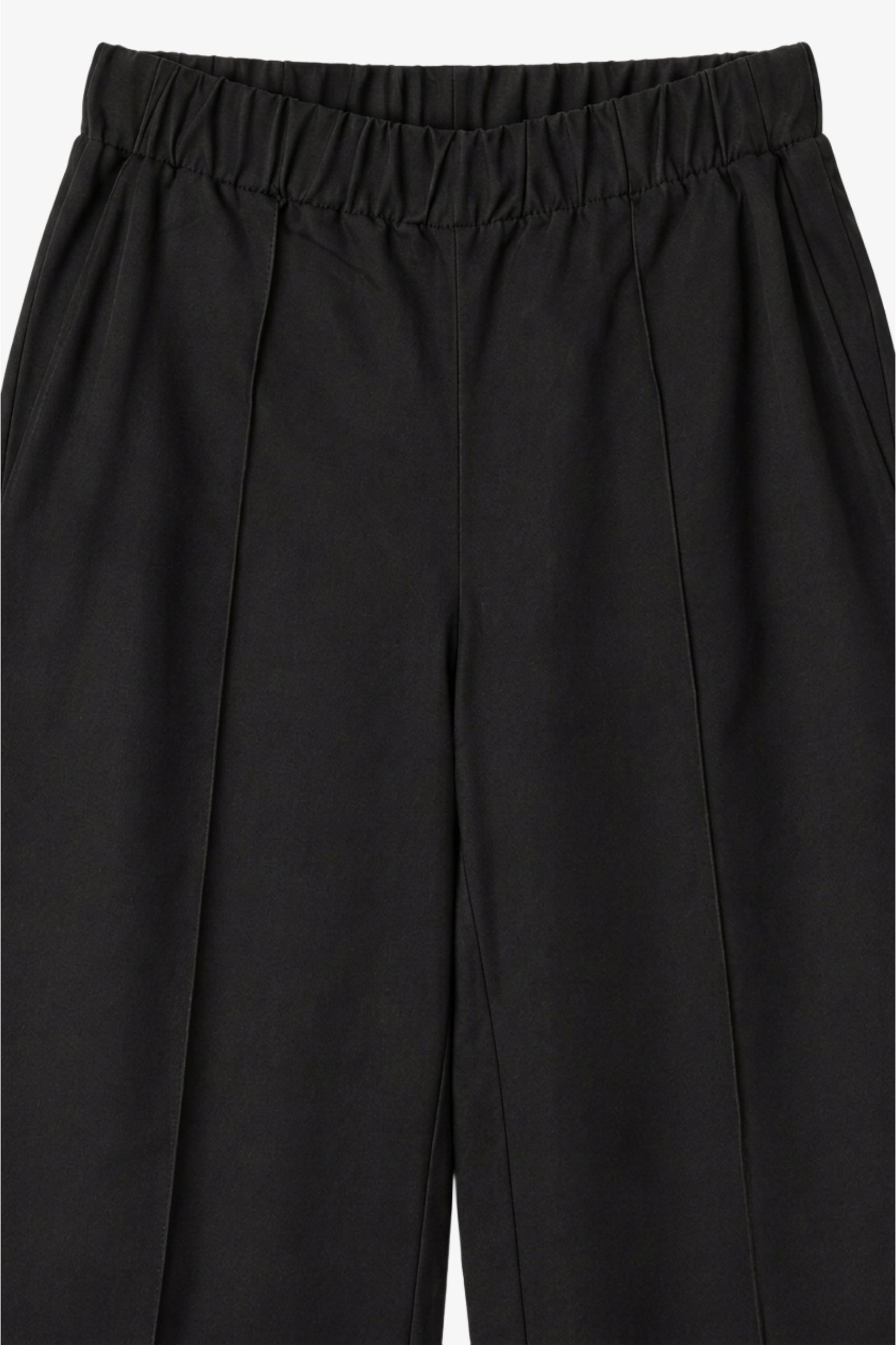 Pintuck Wide-Leg Pants