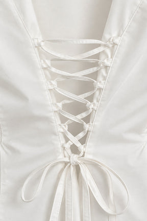 Lace-Up Back Shirt