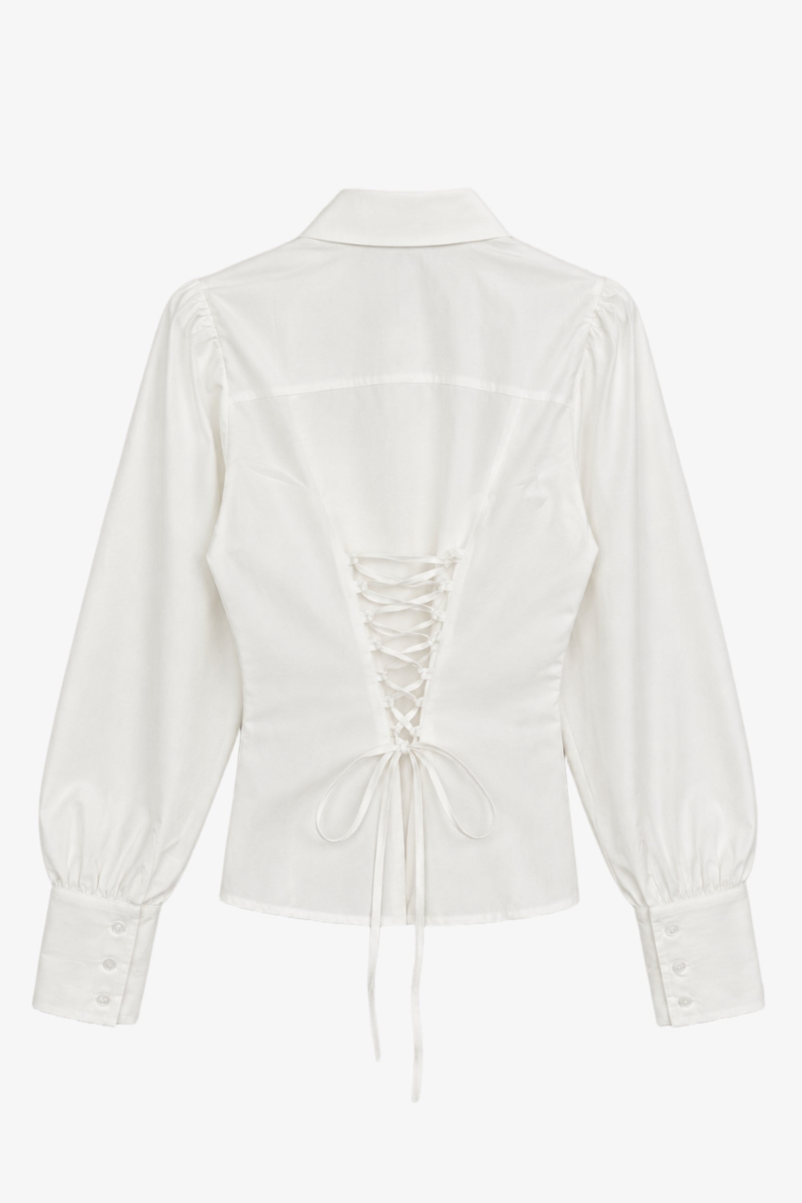 Lace-Up Back Shirt