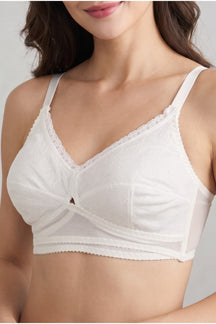 Lace Crossover Minimizer Bra