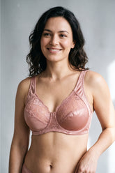 Floral Lace Minimizer Bra