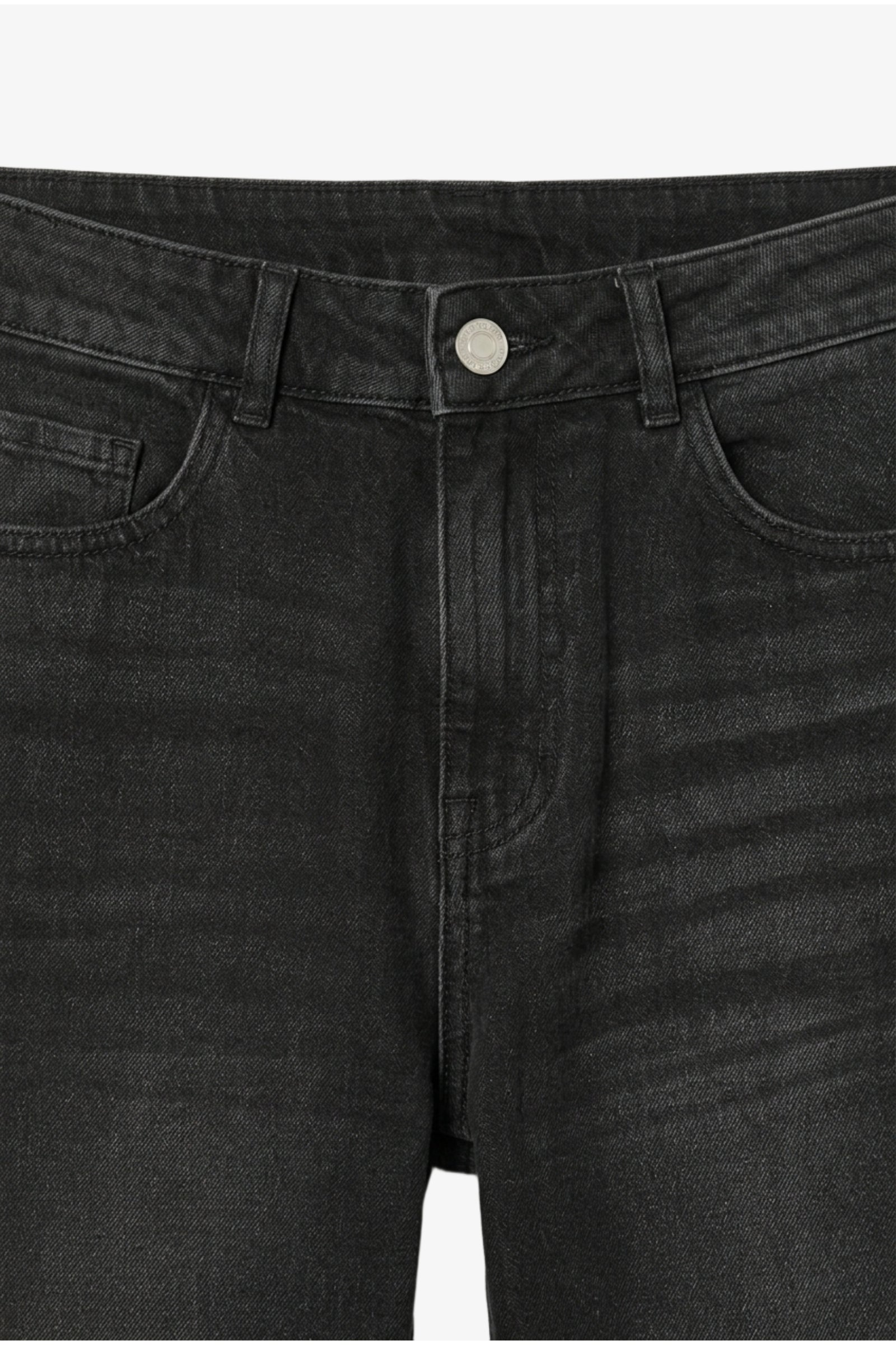 Straight-Leg Denim Pants