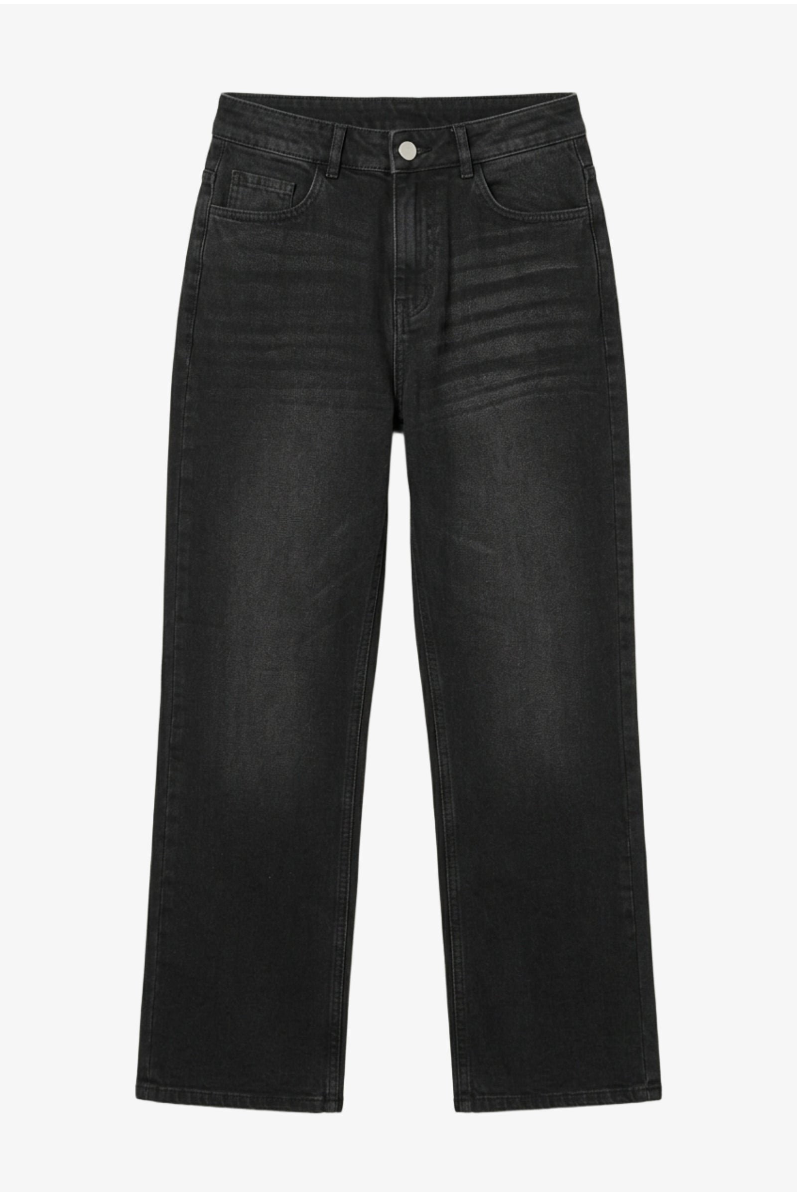 Straight-Leg Denim Pants