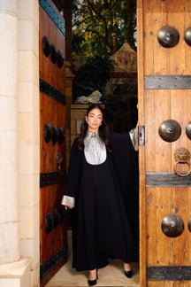 Contrast Cuff Maxi Cardigan