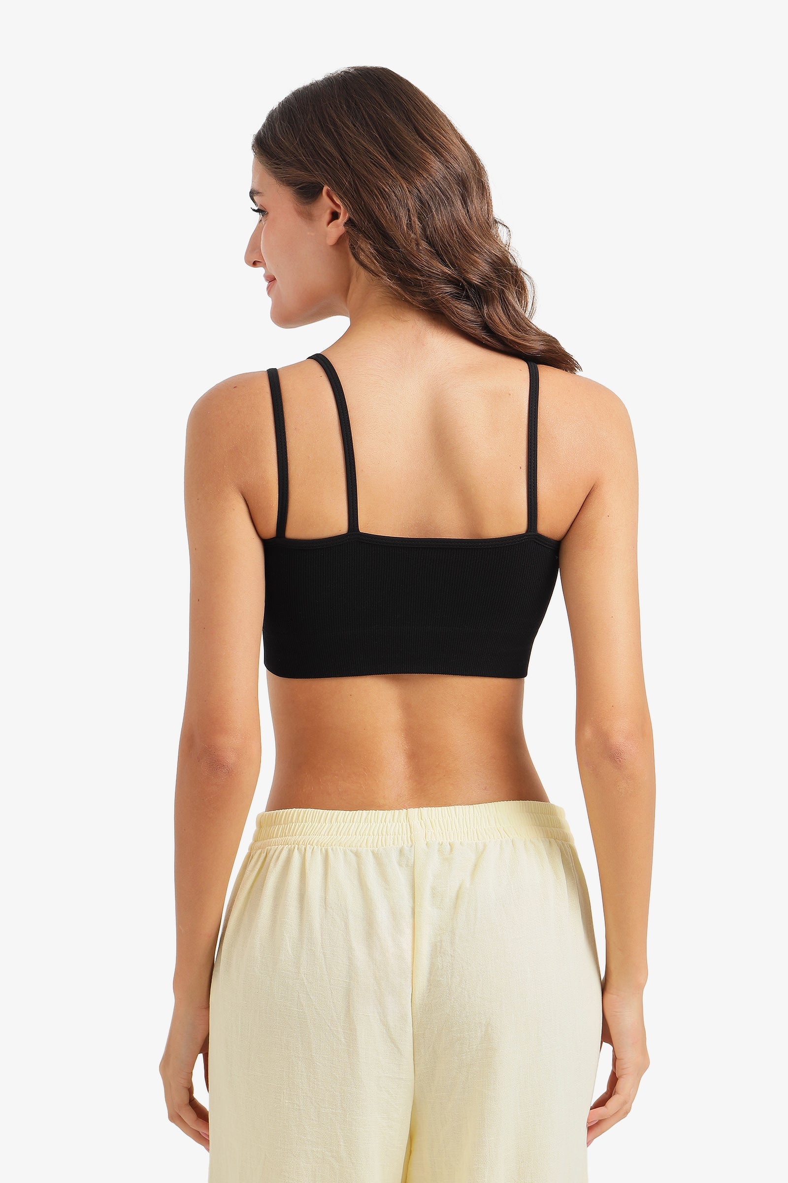 Ribbed Double-Strap Bralette