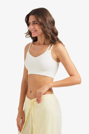 Ribbed Double-Strap Bralette