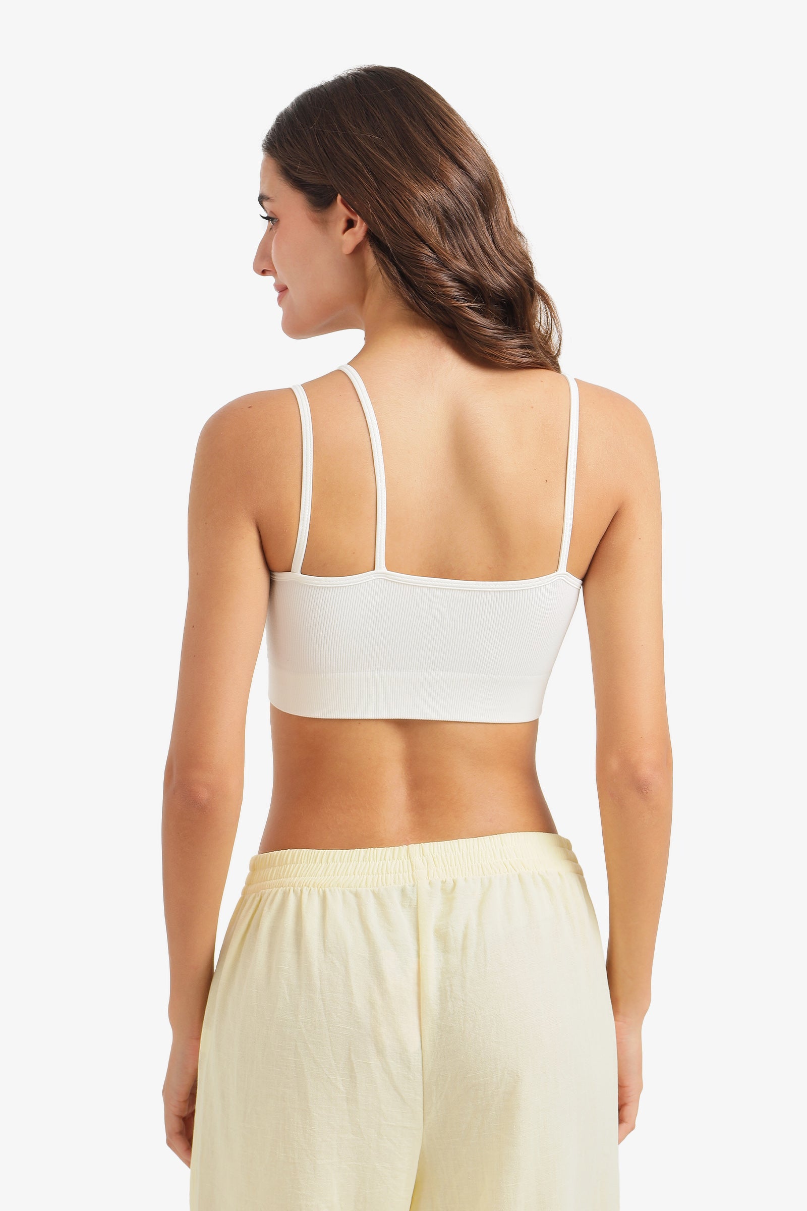 Ribbed Double-Strap Bralette