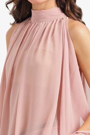 Cold-Shoulder Sleeve Blouse