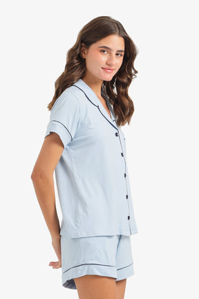 Piped Short Pyjama Set