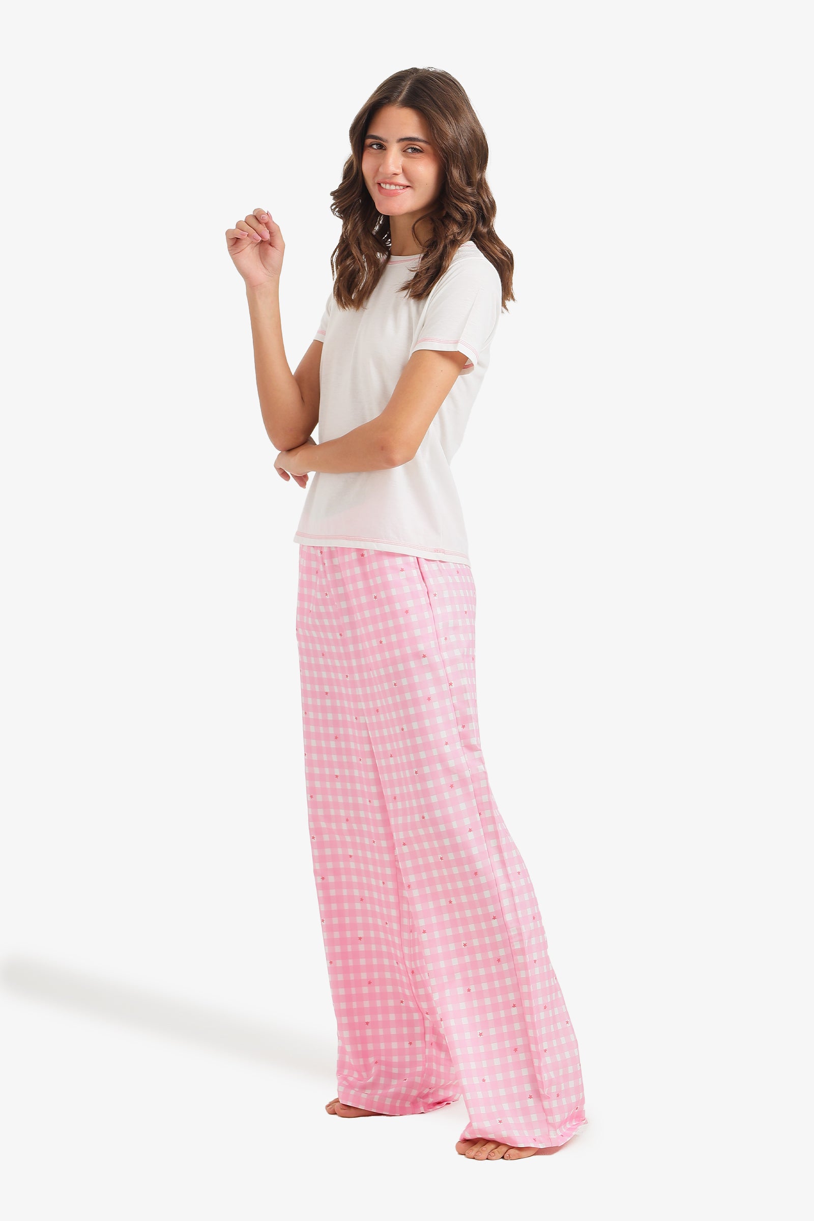 Checkered Star Pyjama Set