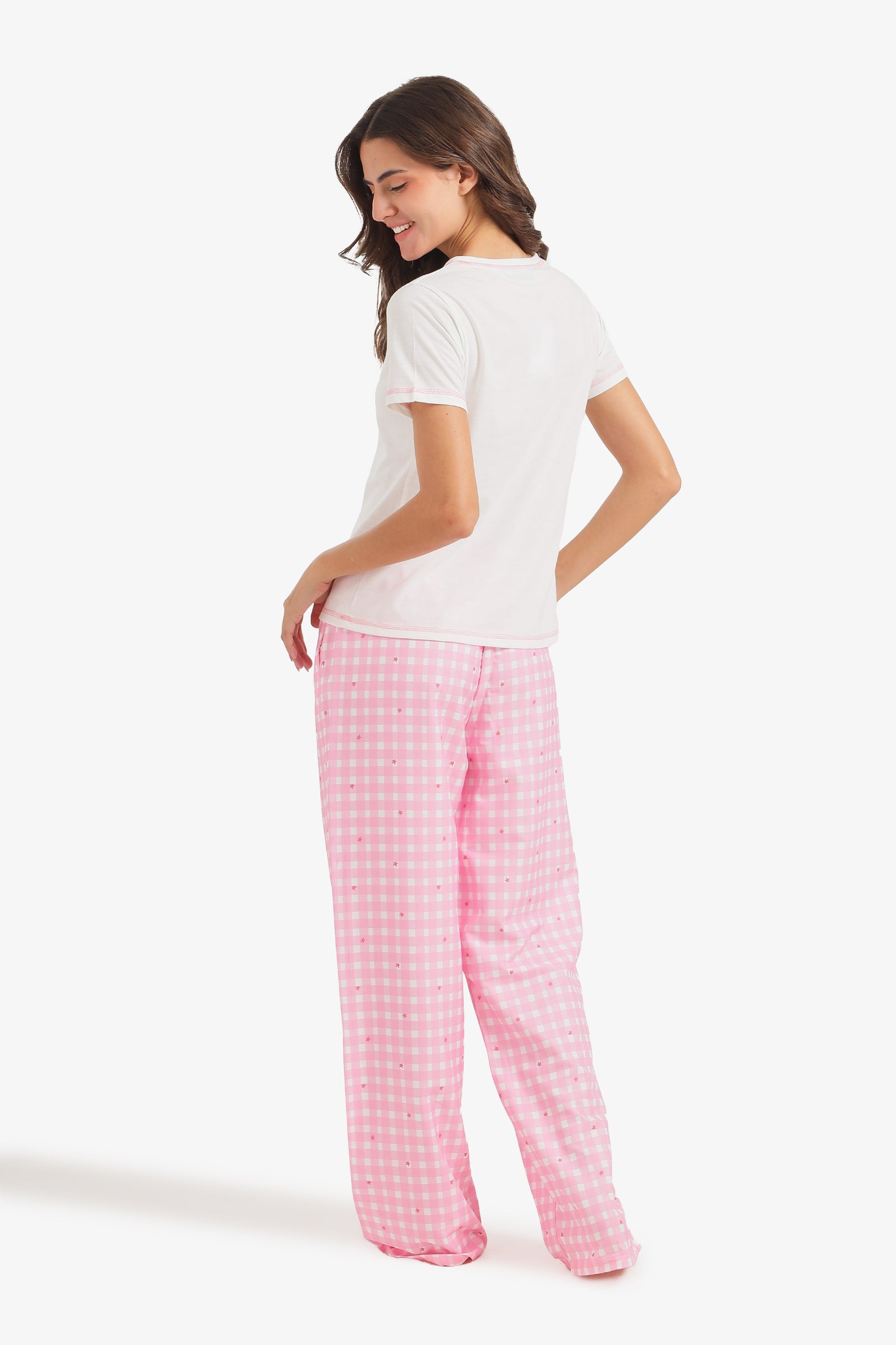 Checkered Star Pyjama Set