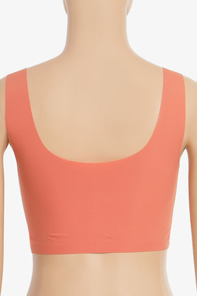 Contrast Trim Seamless Bra