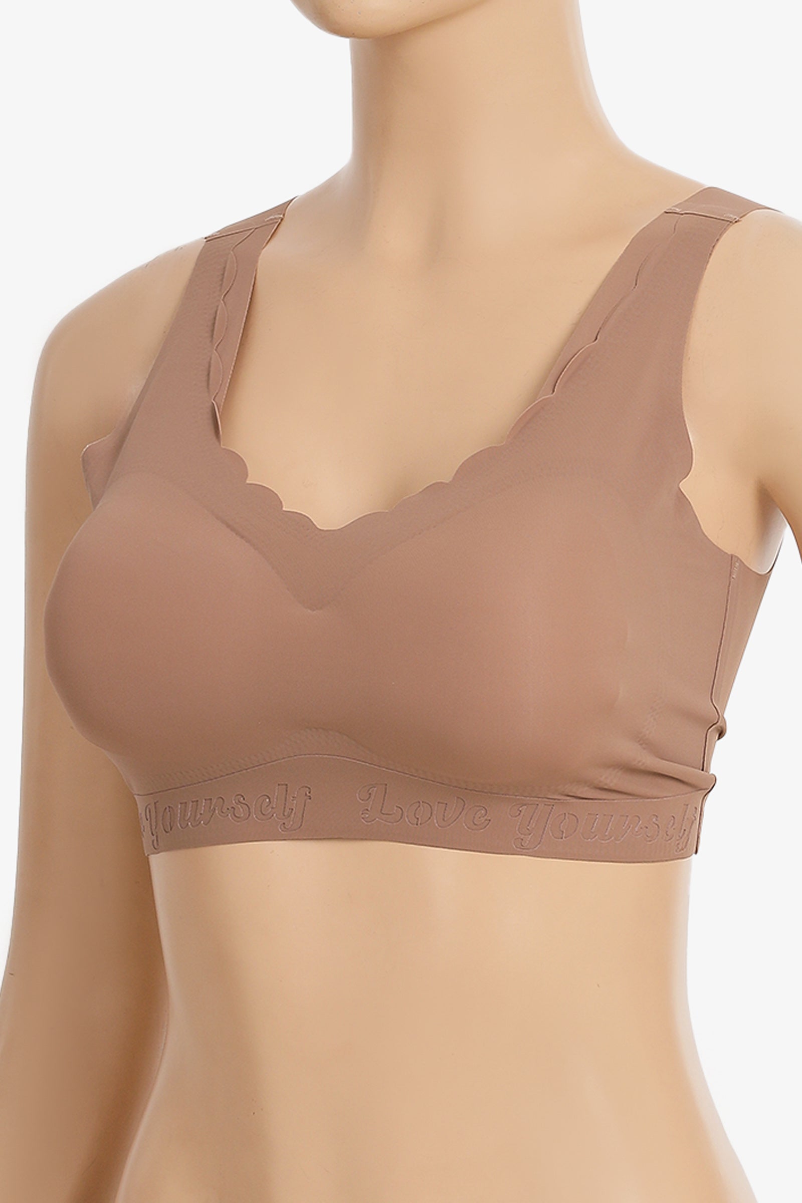 Laser-Cut Padded Bra