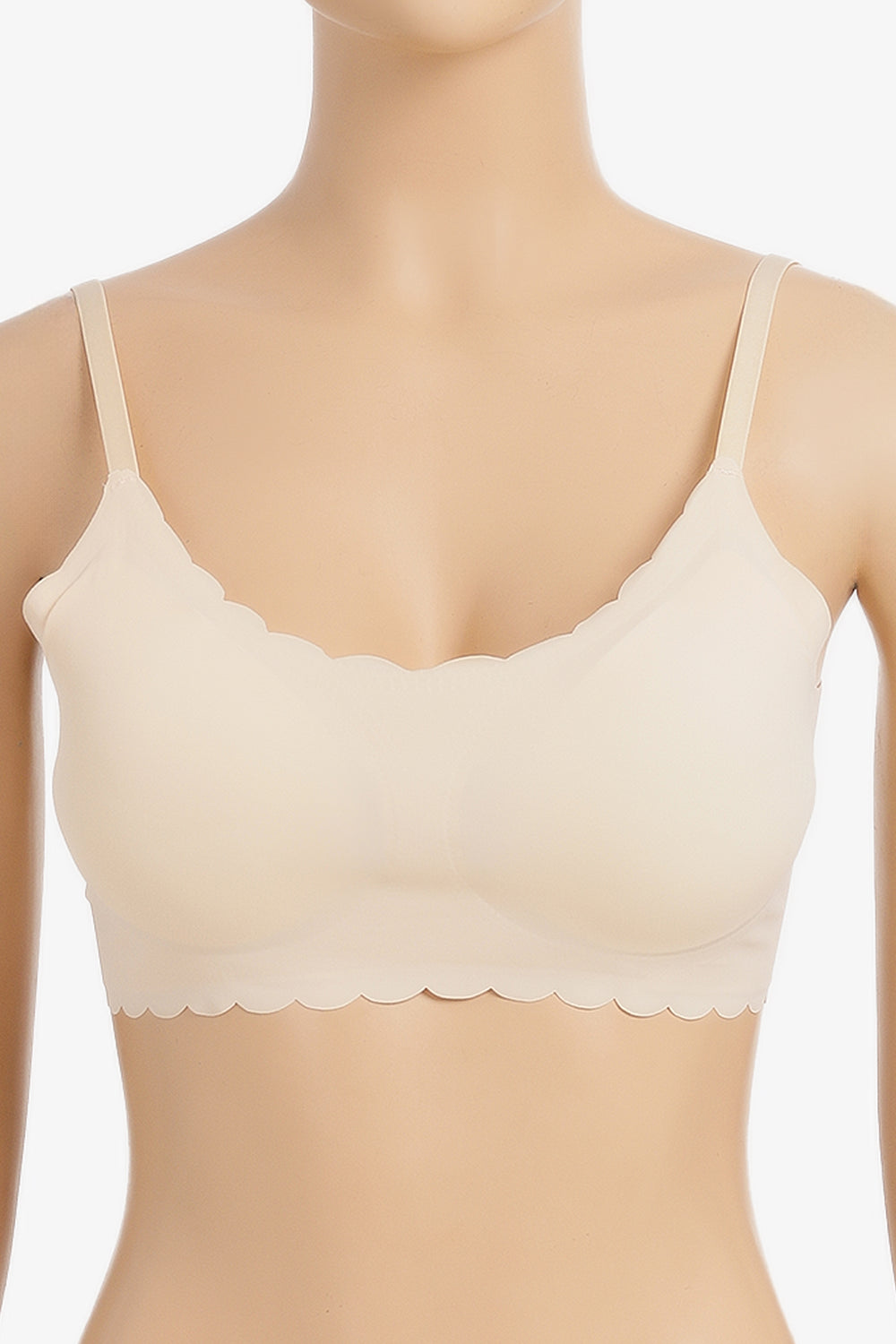 Scalloped Seamless Bra
