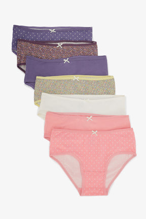 Pack of 7 Colored Brief Panties