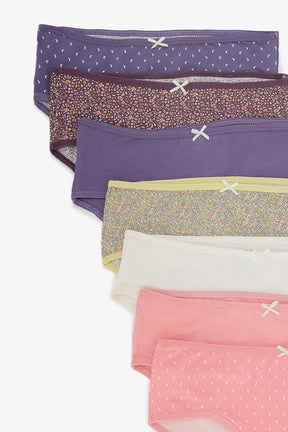 Pack of 7 Colored Brief Panties