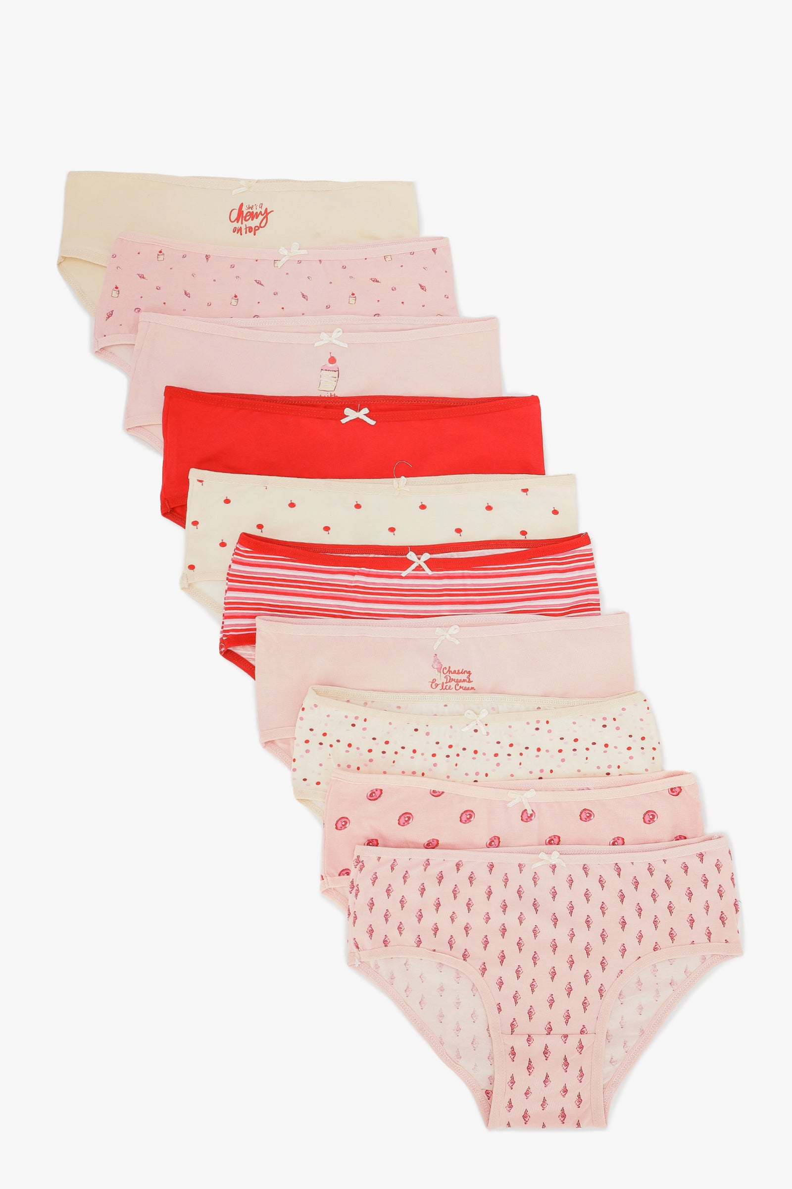 Pack of 10 Colored Brief Panties