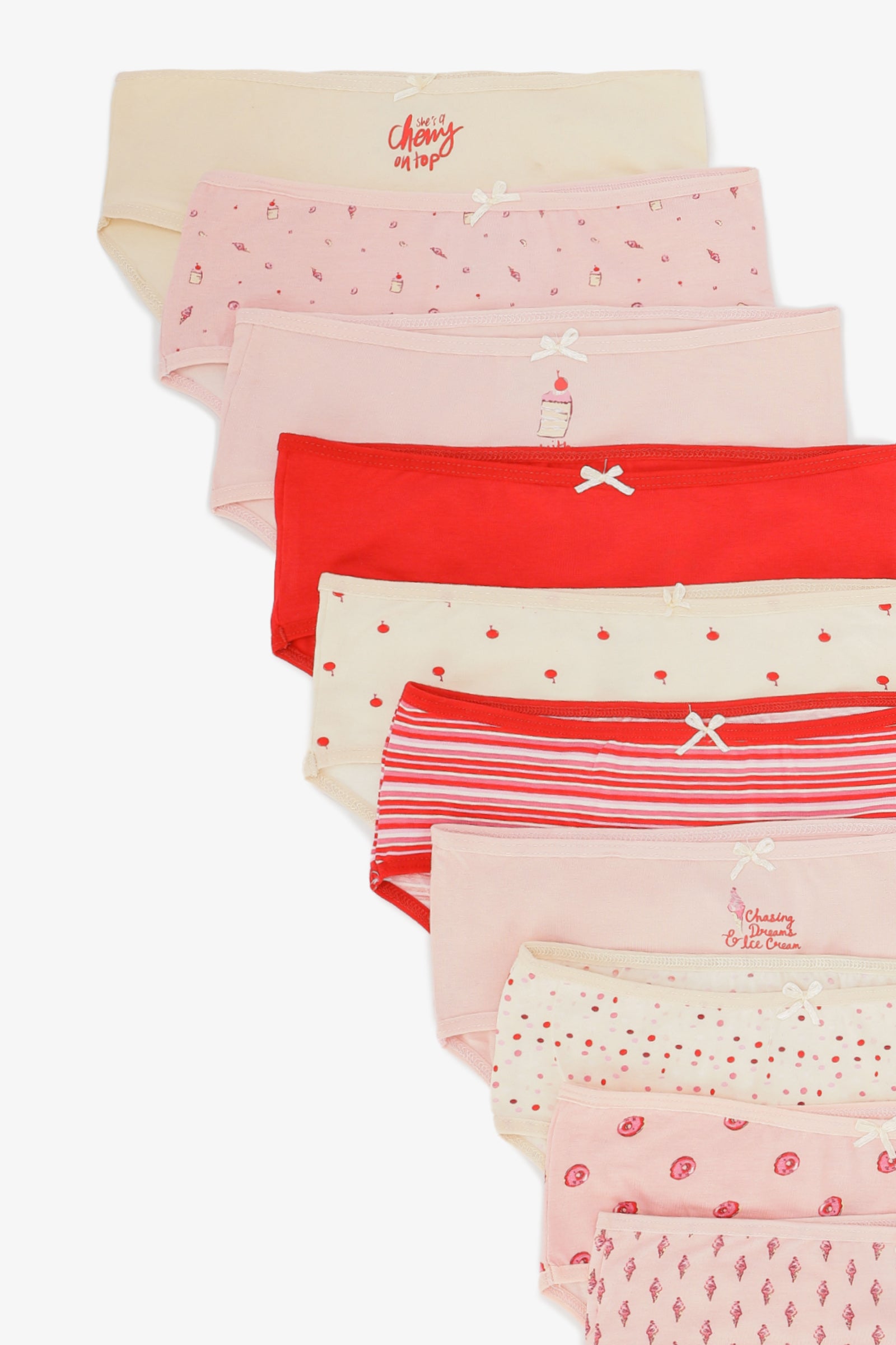 Pack of 10 Colored Brief Panties