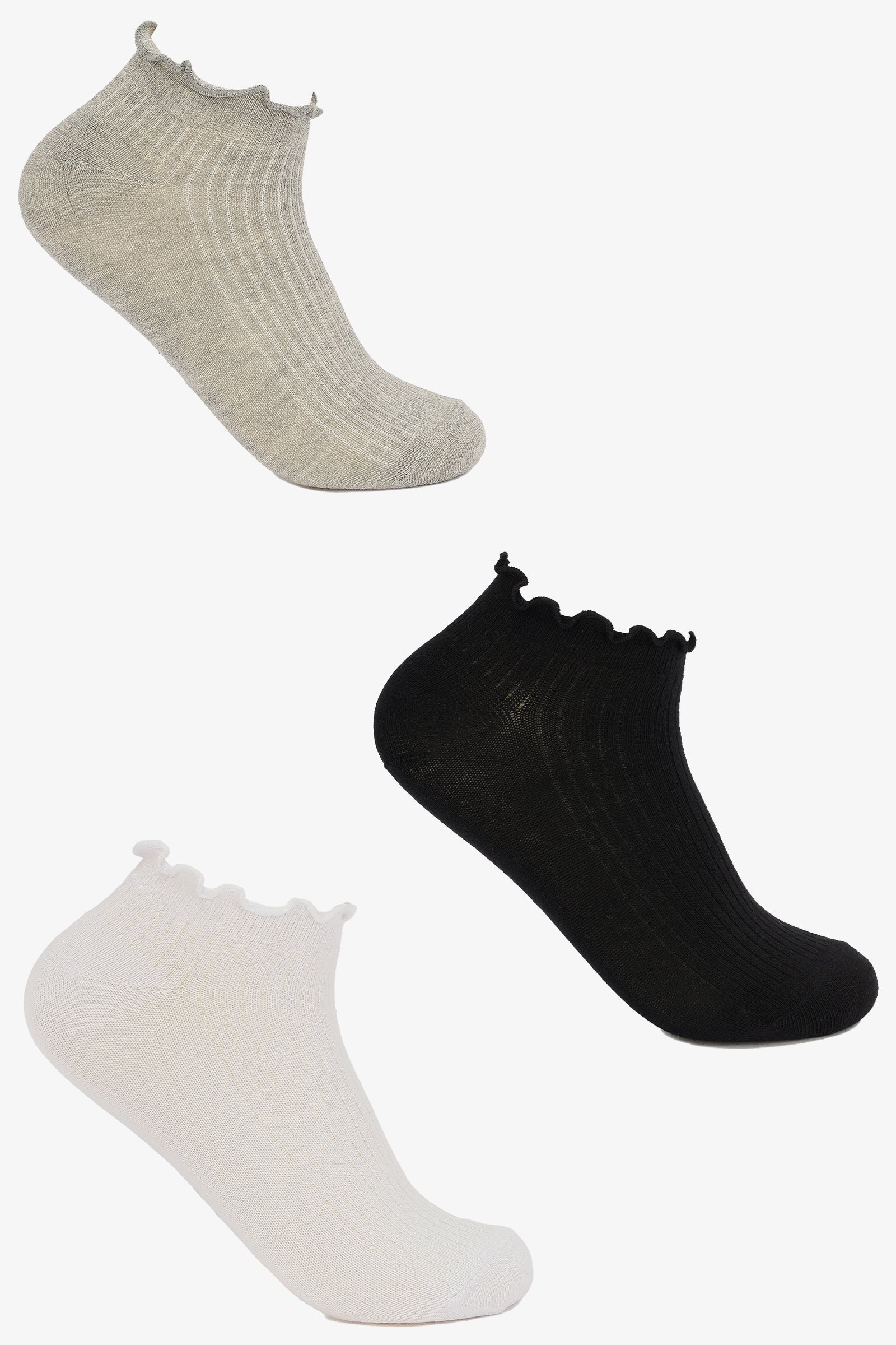 Lettuce Edge Socks - 3 Pairs